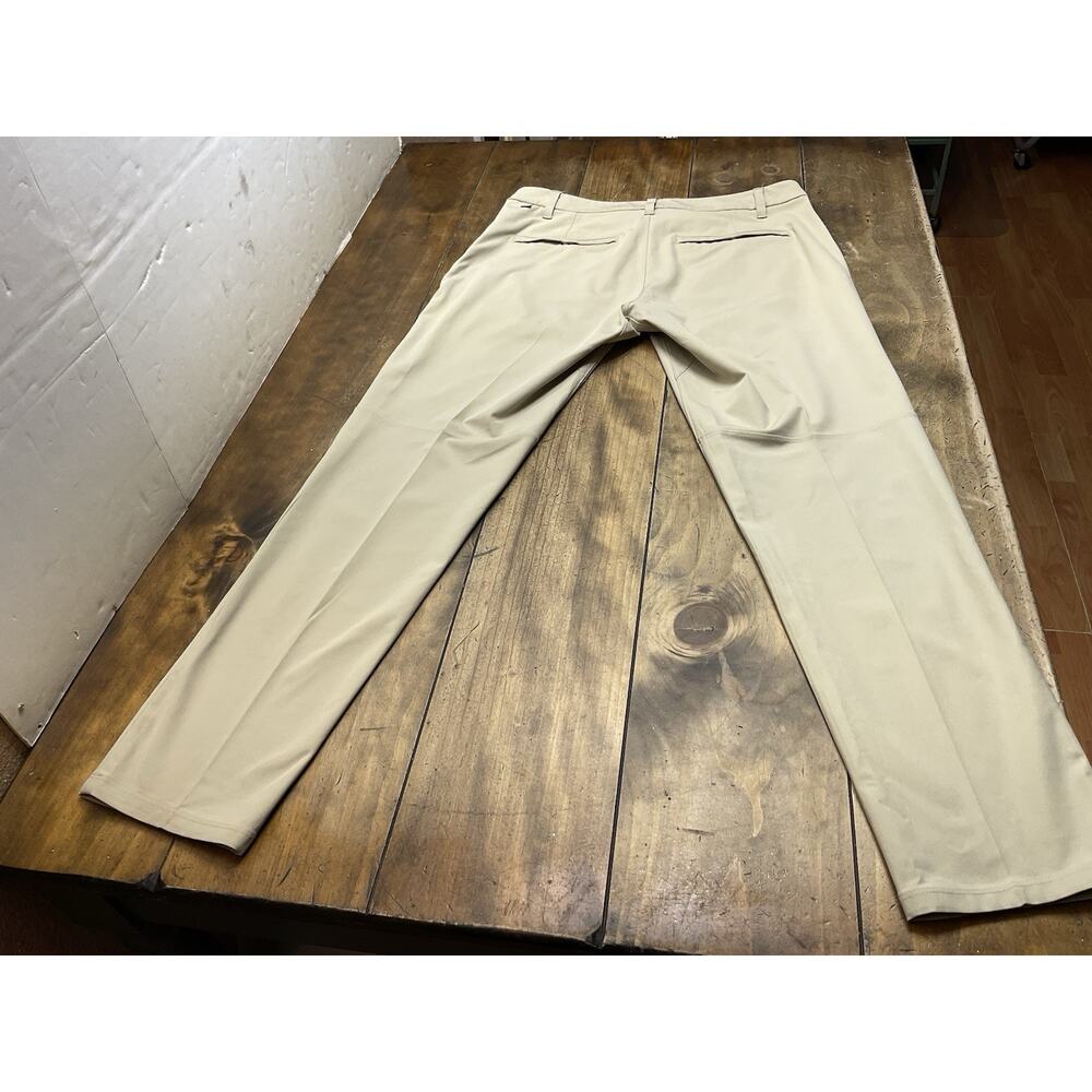 Lululemon Commission Pants Mens 34x32 Beige Performance Stretch Casual LM5AEXS - Picture 2 of 10